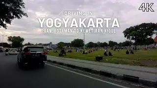 Yogyakarta City 4K - Prawirotaman to Kemetiran Kidul - Sunset Drive - Driving Downtown