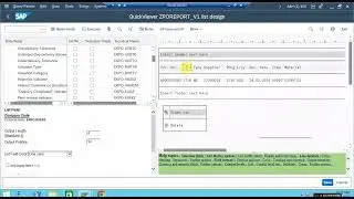 How To Create Report Using SQVI Query