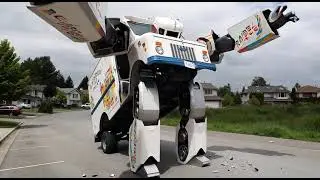 Ice Cream Truck Turns into a Transformer!