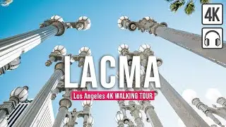 LACMA Walking Tour (Los Angeles) - Immersive Sound [4K/60fps]