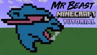 How to Make the MrBeast Logo in Minecraft - Pixel Art Tutorial