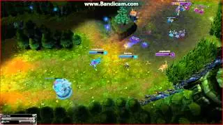 Jinx ultimate from bot lane to enemy base.