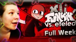 FNF VS ETELED (FW/Hard)| THIS ISH GETS CRAZY | FNF Mod showcase W/Tess