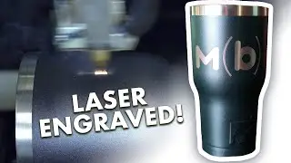 Laser Engraved Cups! Using a Rotary Attachment on the Muse Full Spectrum Laser