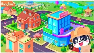 😍 baby panda's city buildings | babybus | babybus english | babybus cartoon
