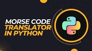 MAKING A MORSE CODE CONVERTER IN PYTHON USING STRINGS ONLY. WITHOUT ANY LIBRARY OR MODULE.