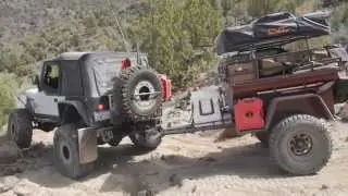 Off road trailers in back country of Nevada.