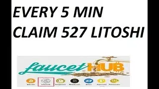 EVERY 5 MIN CLAIM 527 LITOSHI FAUCET HUB. Free Earning Station