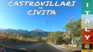[4K] Italy Drive | Virtual Tour in Southern from Castrovillari to Civita | Relaxing Summer 2021