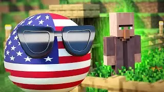 USA INVENTS FREE LABOR | Countryballs in Minecraft!