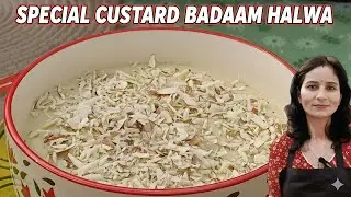 Almond Custard Halwa Recipe 😍| Badaam Halwa Winters Special 😋 Soft & Creamy | Cook With Sarita