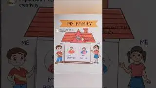 family tree chart | Family tree | family tree drawing #kids #diy #shorts  #viralshort