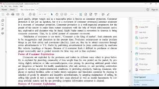 Std 10th S S  Chapter 18 Consumer  Awareness ( Part 1)