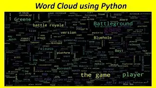 Create WordCloud or Text Mosaic using python