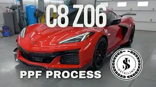 C8 Z06 PPF | Custom Black Roof