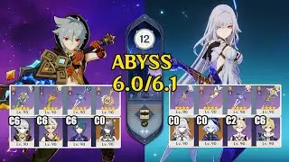 C6 Razor Hyperburgeon & C0 Skirk Freeze Without Escoffier | Spiral Abyss 6.1 | Genshin Impact 【原神】