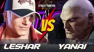 SF6 💥 LESHAR (Terry) vs YANAI (M.Bison)💥Ranked Match - High Level Gameplay!