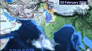 January 2026 Next 25 Days Weather System Map Analysis Forec&agrave;st South Asia. 