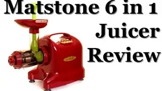 Matstone 6 in 1 Single Auger Juicer in Burgundy Review