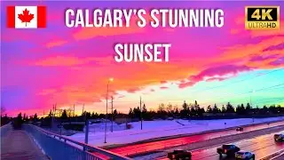 This Sunset Was Unreal 🌅 | Calgary 4K Walk 🇨🇦