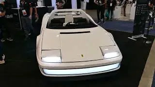 EV Ferrari Testarossa Powered By Legacy EV Electric Exotic Car At SEMA 2023 Las Vegas Nevada