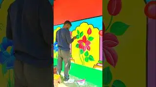 Santal home decoration Wall painting 🖌️🎨 reels video #painting #newsantaliromanticlovestorysong