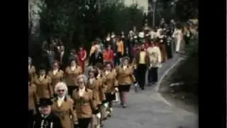 Diekholzen 1974 - Feuerwehr, Schützenfest Umzug, alte Dampflock, Super 8 Film