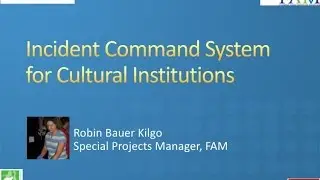 Florida Connecting to Collections 2015 Emergency Plans: Incident Command Systems