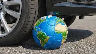 Which Fantasy Globe Will Be Crushed? 🌍🚗 Best AI ASMR Satisfying Video