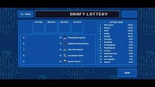 Hoop Land Season Mode Preview: Draft Lottery
