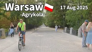 Summer Walk Warsaw Agrykola Poland - 17 August 2025 | Walking Tour