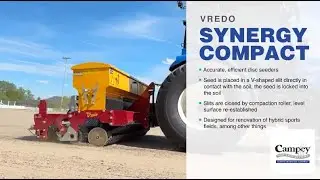 VREDO Synergy Compact - Stich roller seeder uniting precision and efficiency