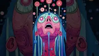 My unlicensed homage to Visine&reg; Eye Drops. #animation #weirdcore #visionaryart