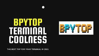 Give Your Terminal Some Coolness Factor In 2021 | bpytop