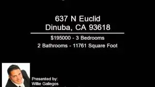 Home for Sale: 637 N Euclid Dinuba CA