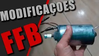 Motor de limpador de parabrisa -modificações para force feedback no volante caseiro.