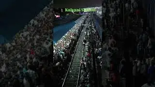 Kalyani Station 🌊😳💔#railway #train #durgapuja #mela #pepole