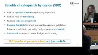 International Safeguards by Design - by Traci Newton of IAEA @ ORNL MSRW 2023