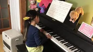 Kawa no Nagare no youni, Japanese popular song, Hibari Misora, Piano cover age7 川の流れのように ピアノ 莉々 7歳
