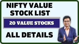 Nifty 50 Value 20 Index | Value stock list | best value stock