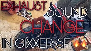 EXHAUST SOUND CHANGE USING SIMPLE TOOLS IN GIXXER SF