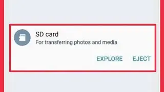 Fix SD Card Transferring photos And media || eject & Explore Problem Solve in Android