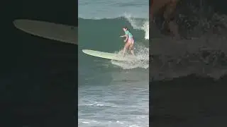 The effortlessly stylish Hiroka Yoshikawa looked in sync with the ocean  #surfing #philippines