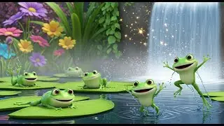 Counting Frogs by the Waterfall 🐸💦 | Learn Numbers for Kids | Fun Preschool Counting