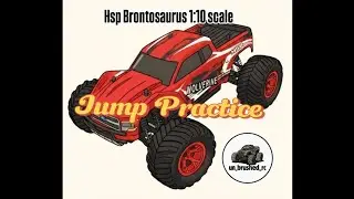 Jump school in session.  #rccar #kevintalbot #asmr  #hoonigan .Hsp Brontosaurus 1:10 4wd. 