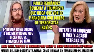 Analfabetismo pol&iacute;tico en prime time Pablo Fern&aacute;ndez revienta el relato trumpista sobre Ir&aacute;n y Vox