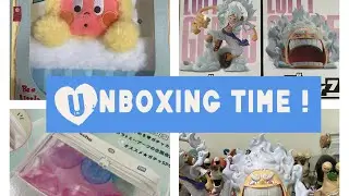Unboxing Time ! One piece merch pop mart merch and Japan gacha bag #popmart #figurine #gacha #vlog