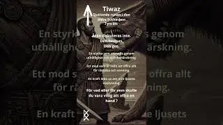⚔️ #dagensr&aring;d : #tiwaz ⚔️ #runan f&ouml;r #&auml;ra, #uppoffring och #r&auml;ttvisa