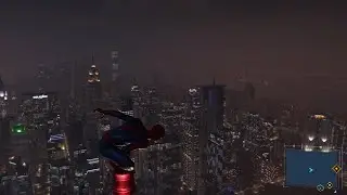 Spider-Man PS4 - Avengers Tower Climbing Up View & Jumping Off (Spiderman Game 2018) PS4 Pro