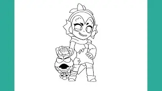 HOW TO DRAW WILLOW - BRAWL STARS